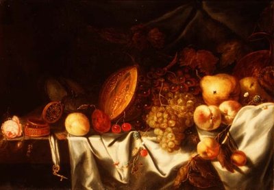 Un melon, des raisins et d