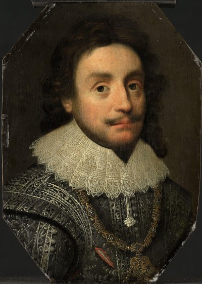 Portrait de Frédéric V (1596-1632), Électeur palatin - Michiel Jansz van Mierevelt (copy after)