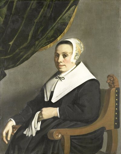 Portrait de femme - Michiel Servaesz (1628-1693) Nouts