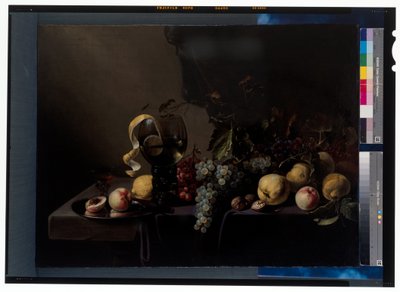 Nature morte avec fruits et raisins - Michiel Simons