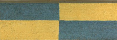 Panneau avec rectangles de plumes bleues et jaunes, vers 650-850 après J.-C. - Middle Horizon Epoch 2A