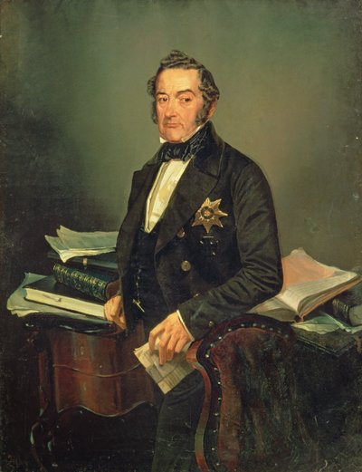 Portrait du sénateur Ivan Tolstoï (1792-1854) - Mihaly von Zichy