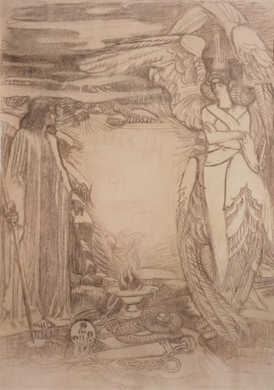 Illustration pour le poème Prophète par A. Pouchkine, 1905 - Mikhail Aleksandrovich Vrubel