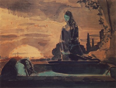 Lamentation I, 1887 - Mikhail Aleksandrovich Vrubel