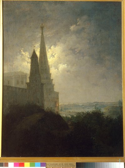 Vue du Kremlin de Moscou et de Zamoskvorechye la nuit - Mikhail Ilyich Bocharov
