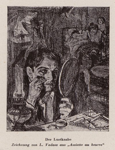 Loueur (litho) - Miklós Vadász