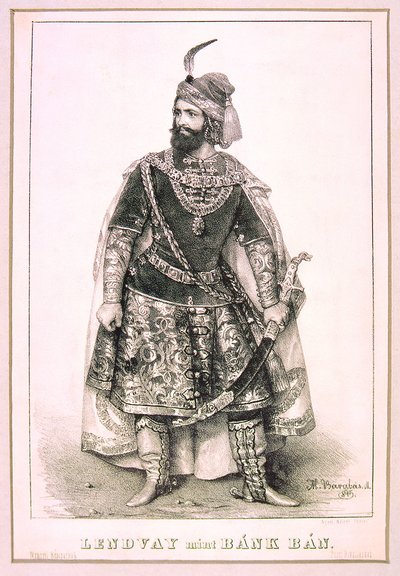 Márton Lendvay dans le rôle de Bánk Bán (Miklós Barabás, 1845) - Miklós Barabás