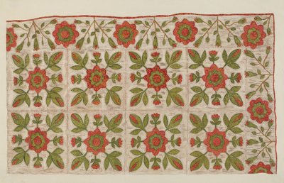 Couverture appliquée - Mildred E. Bent
