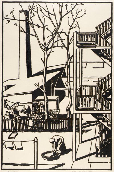 Escalier arrière - Mildred McMillen