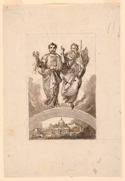 Saints Pierre et Paul au-dessus du Vatican - Minardi Tommaso