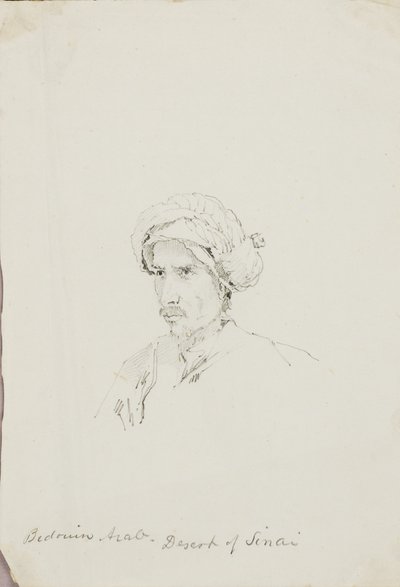 Arabe bédouin, désert du Sinaï - Miner Kilbourne Kellogg