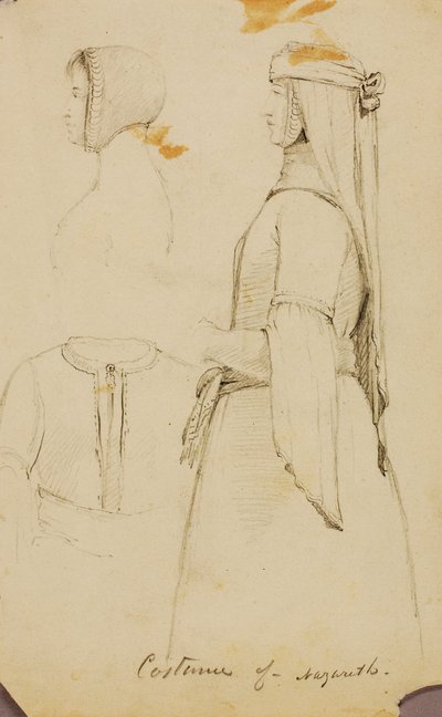 Costume de Nazareth, Israël - Miner Kilbourne Kellogg