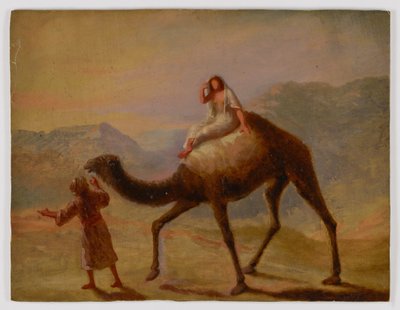 Homme et femme sur un chameau - Miner Kilbourne Kellogg