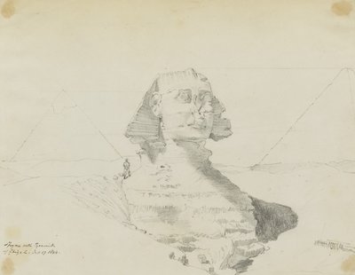Sphinx et pyramides de Ghizeh, Égypte - Miner Kilbourne Kellogg