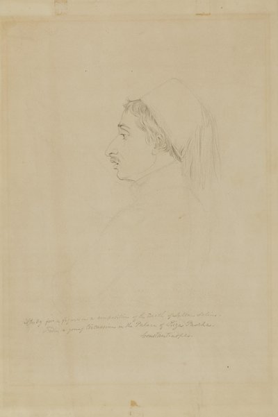 Étude pour une figure dans une composition sur la mort du sultan Selim - Miner Kilbourne Kellogg