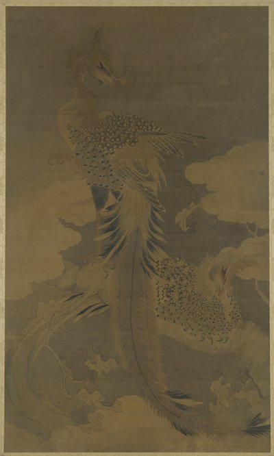 Phénix sur un arbre de Paulownia, vers 1500 - Ming Dynasty Chinese School
