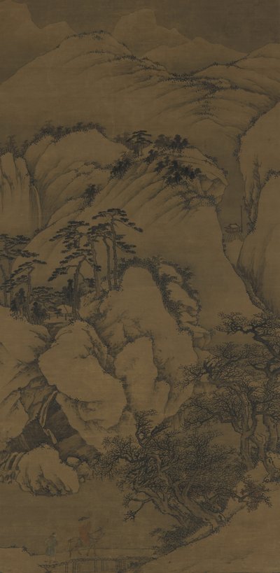 Vent et neige au pont de Ba, 15e-16e siècle - Ming Dynasty Chinese School