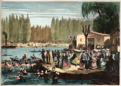 Baignade à La Grenouillère, juste à l