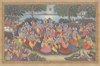 La danse divine de Krishna dans la forêt - Mirza Baig