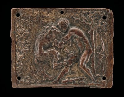 Hercule et le Lion de Némée, fin du XVe - début du XVIe siècle - Moderno