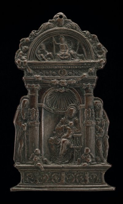 Madone et Enfant en trône avec Saint Antoine Abbé et Saint Jérôme, 1490 - Moderno