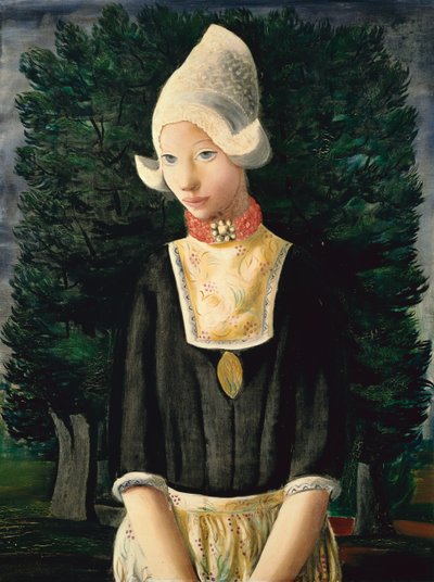 Femme hollandaise (huile sur toile) - Moise Kisling