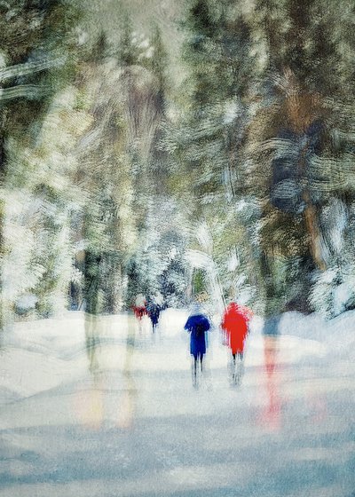 Promenade dans la forêt en hiver - Molly Fu APA