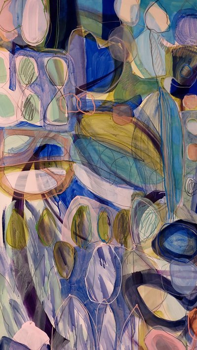 Formes abstraites fluides - Monika Riethmueller