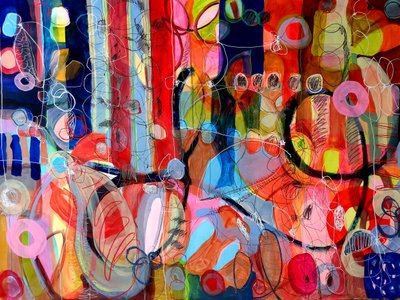 Expression abstraite dynamique - Monika Riethmueller