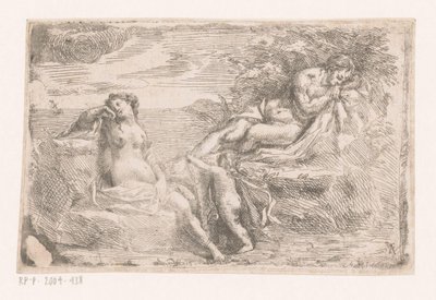 Scène mythologique - Monogrammist AF (etser)