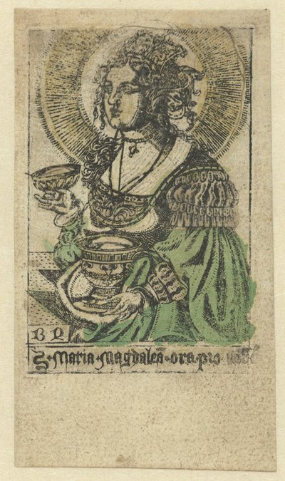 Sainte Marie-Madeleine, priez pour nous - Monogrammist BD (graveur)
