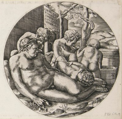 Bacchus et Putti - Monogrammist B