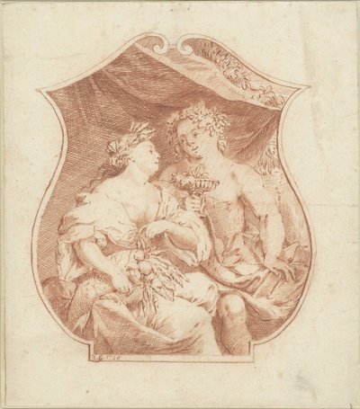 Bacchus et Cérès - Monogrammist KG