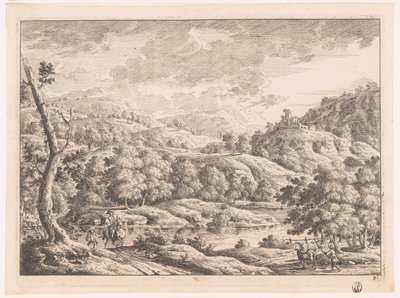 Paysage avec berger - Monogrammist MEG