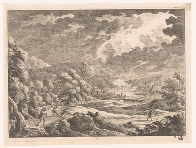 Paysage avec orage - Monogrammist MEG