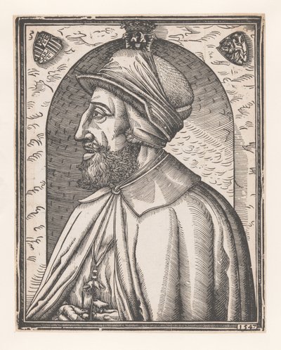 Portrait de Ferdinand Ier de Habsbourg, empereur allemand - Monogrammist MR