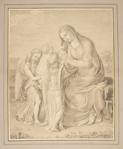 La Vierge Marie adorant l