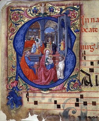 Ms 543 f.114v Initiale historiée 