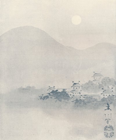 Brume du soir dans la vallée, vers 1801 - Mori Sosen