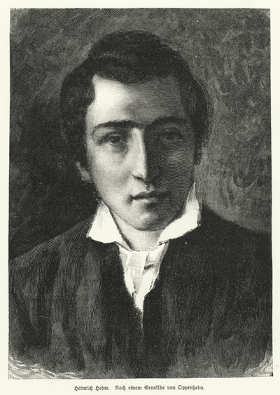 Heinrich Heine, poète allemand - Moritz Daniel Oppenheim