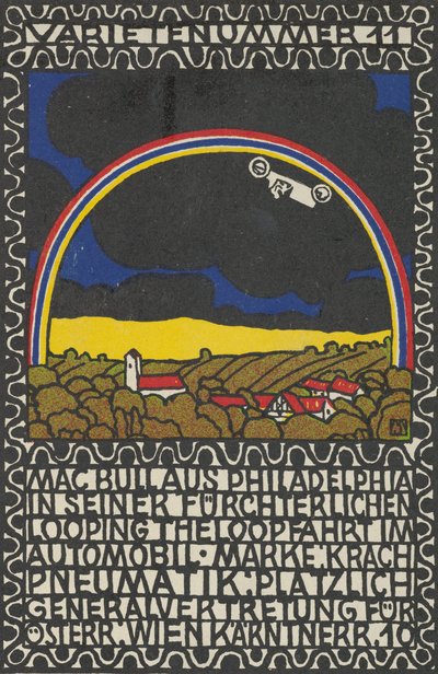 Numéro de variété 11 : Mac Bull de Philadelphie dans sa terrifiante boucle en voiture..., 1907 - Moritz Jung