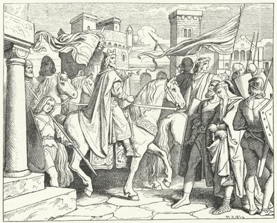 Charlemagne entrant à Pavie, 774 - Moritz Ludwig von Schwind