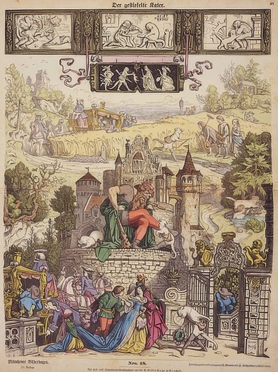 Le Chat botté (Münchner Bilderbogen n° 48) - Moritz Ludwig von Schwind