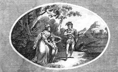 La reine Margaret présentant son fils à un voleur pour protection - Morris