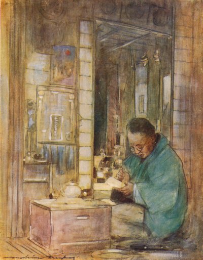 Faire les comptes, vers 1887, 1901 - Mortimer L Menpes