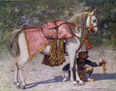 Un célèbre cheval mené dans la suite du Rao de Cutch - Mortimer Ludington Menpes