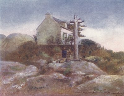 Un sanctuaire au bord du chemin, Huelgoat - Mortimer Ludington Menpes