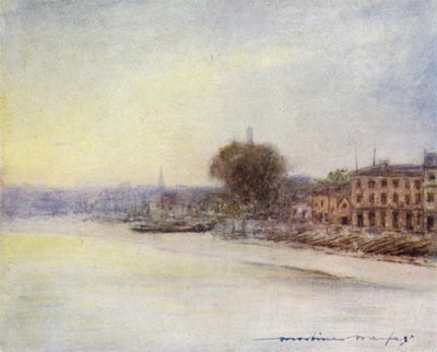 Au-delà du pont de Hammersmith - Mortimer Ludington Menpes