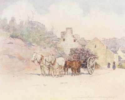 Sur la route de Bannalec - Mortimer Ludington Menpes