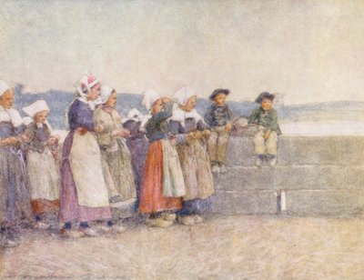 En attendant la flotte de pêche, Concarneau - Mortimer Ludington Menpes